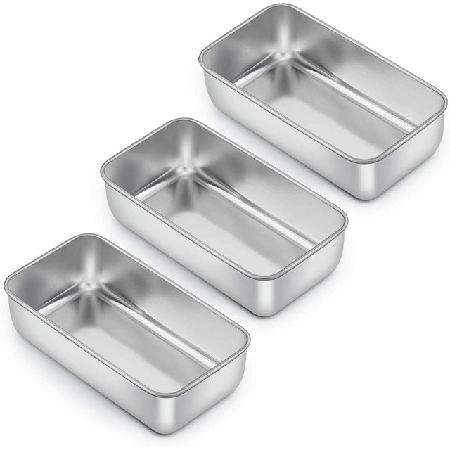 Efar Loaf Pan for Baking Bread, 9 x 5 Inch Stainless Steel Baking Loaf