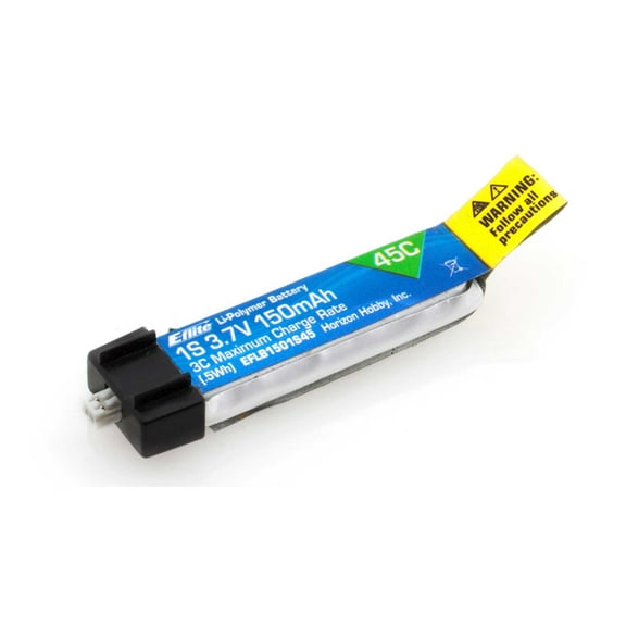 E-flite 150mAh 1S 3.7V 45C LiPo Battery EFLB1501S45 Airplane Batteries