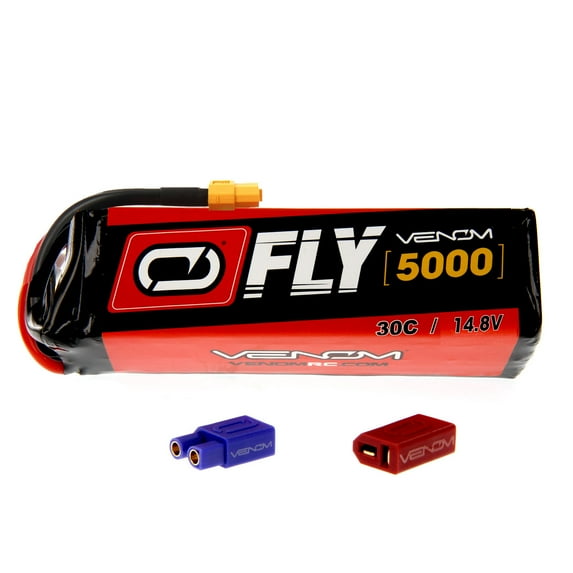 E-flite Carbon-Z Scimitar 30C 4S 5000mAh 14.8V LiPo Battery with UNI 2.0 plug by Venom Compare to E-flite EFLB50004S30