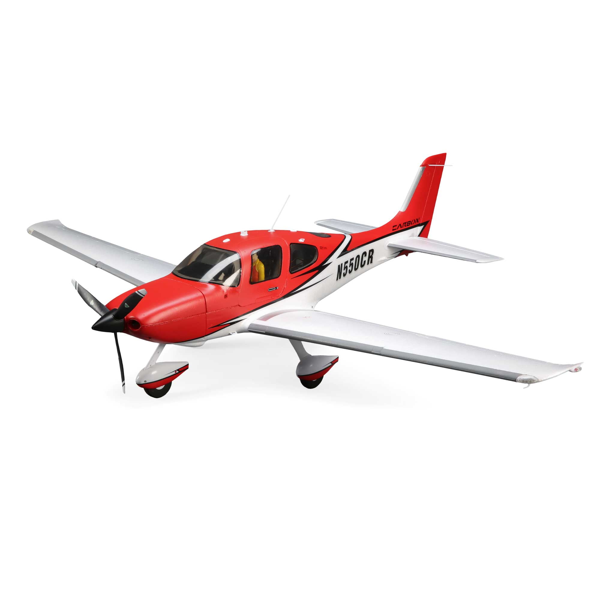E flite RC Airplane Cirrus SR22T 1.5m BNF Basic Transmitter Battery and Charger Not Included with Smart AS3X and SAFE Select EFL15950 Airplanes B F