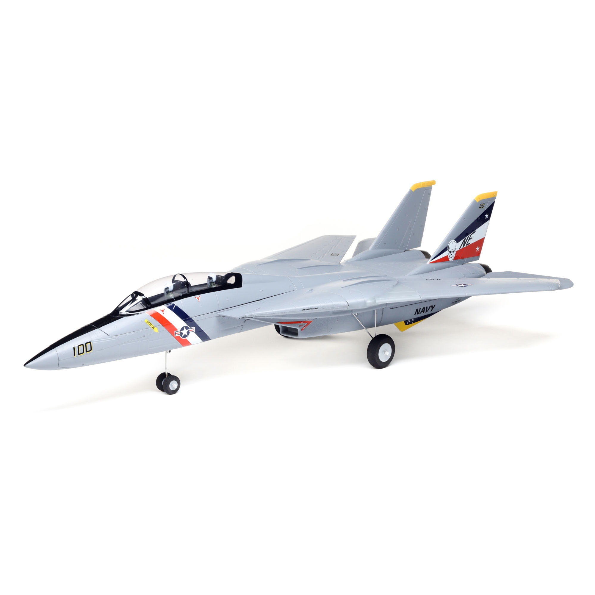 E-flite RC Airplane F-14 Tomcat Twin 40mm EDF BNF Basic Transmitter Battery  and Charger Not Included EFL01450 Airplanes Bu0026F Electric