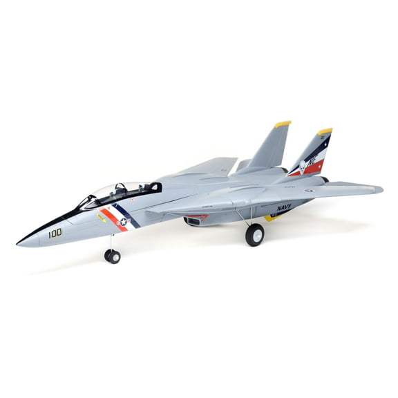 E-flite RC Airplane F-14 Tomcat Twin 40mm EDF BNF Basic Transmitter Battery and Charger Not Included EFL01450 Airplanes B&F Electric