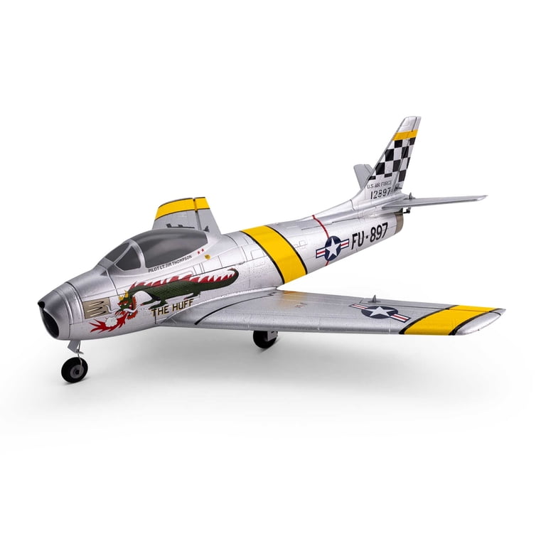 E-flite RC Airplane UMX F-86 Sabre 30mm EDF BNF Basic Transmitter