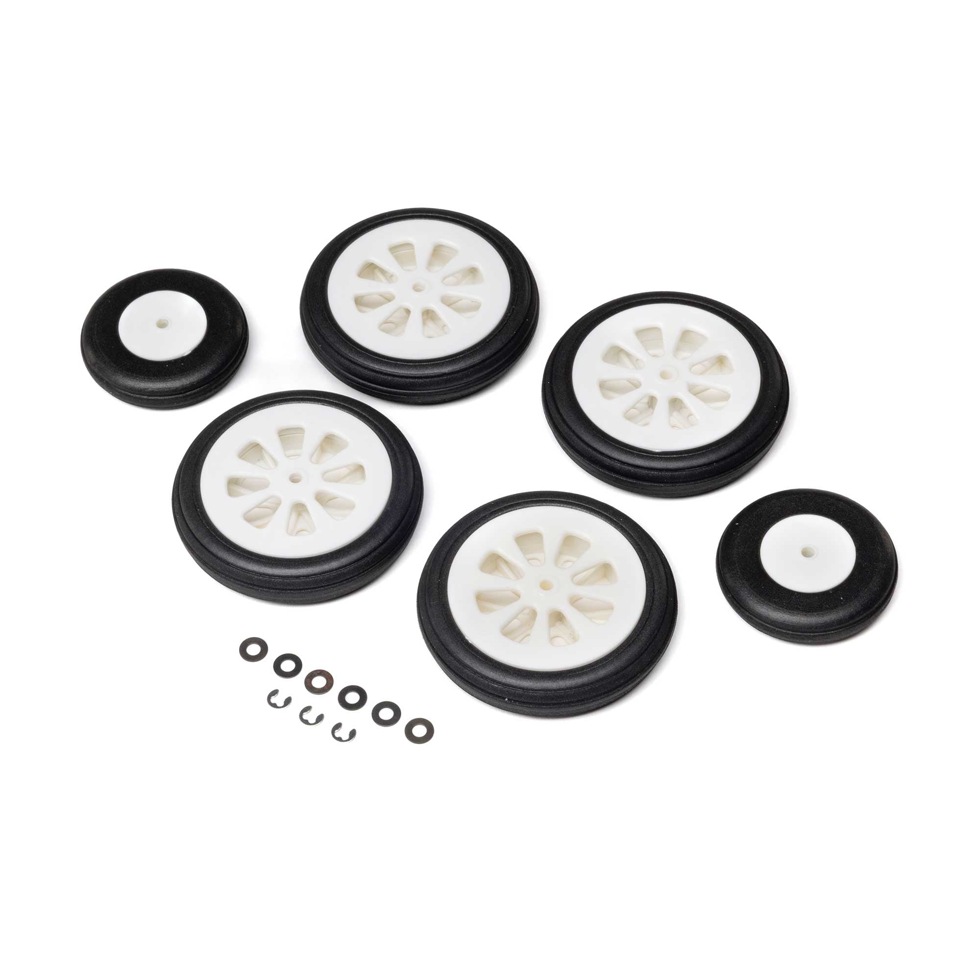 E-flite Wheel Set Airbus A320neo 1.5m Airliner 64mm EDF Jet EFL-2549 RC Sport Airplanes