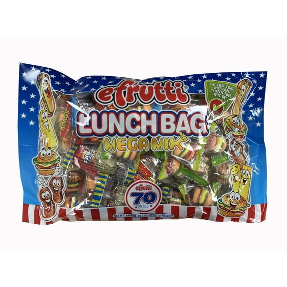 E-frutti Lunch Bag Megamix Laydown Gummy Candy, 20.4 Oz.