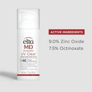 E-l-ta M-D Tinted Facial Moisturizer with SPF 46, Broad Spectrum Lotion with Niacinamide, 1.7 oz