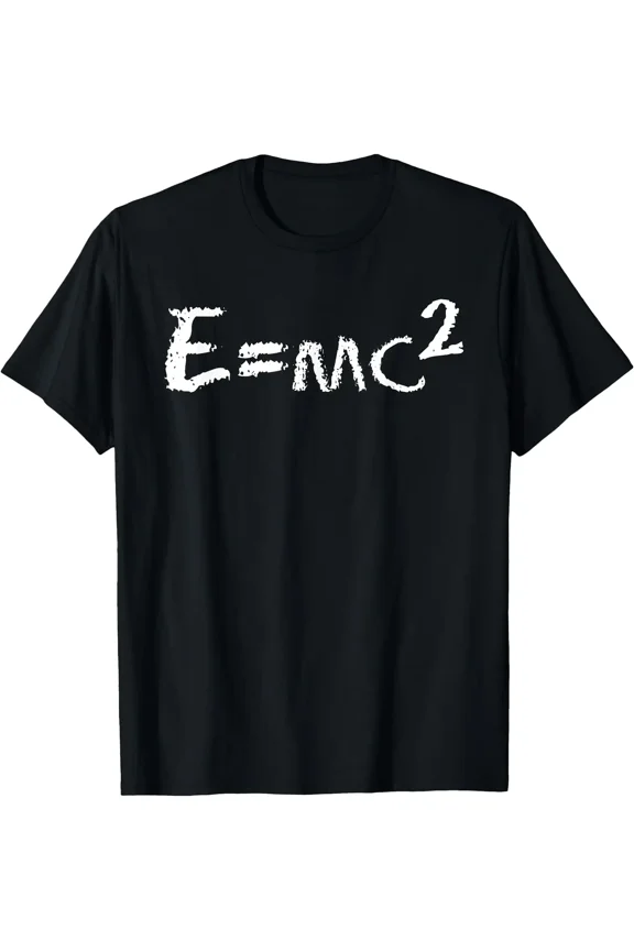 E=mc2 Albert Einstein Physics Equation Science Teacher Geek Nerd Unisex T-Shirt, S-5XL