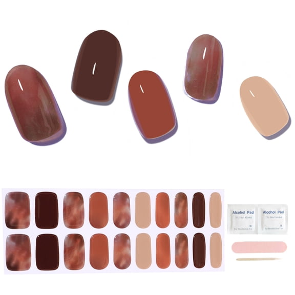 E.share Nail Art Stickers Waterproof 1-Piece Marble 1 Count