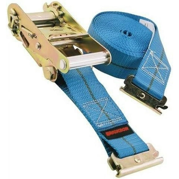 Erickson E Track Ratchet Strap - Ratcheting Logistic Strap - 2" x 7ft, Yellow