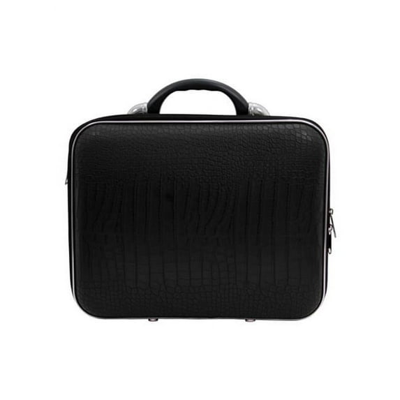 E00796-4 13 in. Cocco Medio Bold Overnight Bag - Black