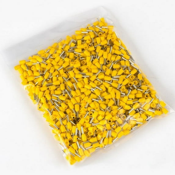 E0508 1000Pcs Insulated Crimp Terminal Cold Pressed Terminal Tubular Awg #22