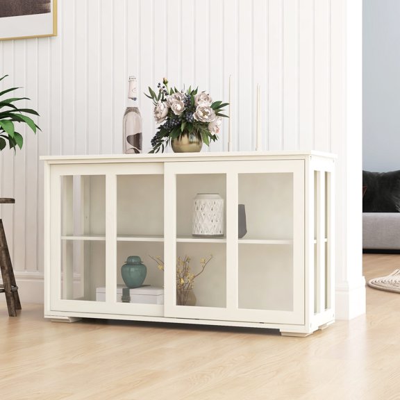 E1 MDF Build - Spacious Top for Display - Kitchen Side Storage - Simple Assembly