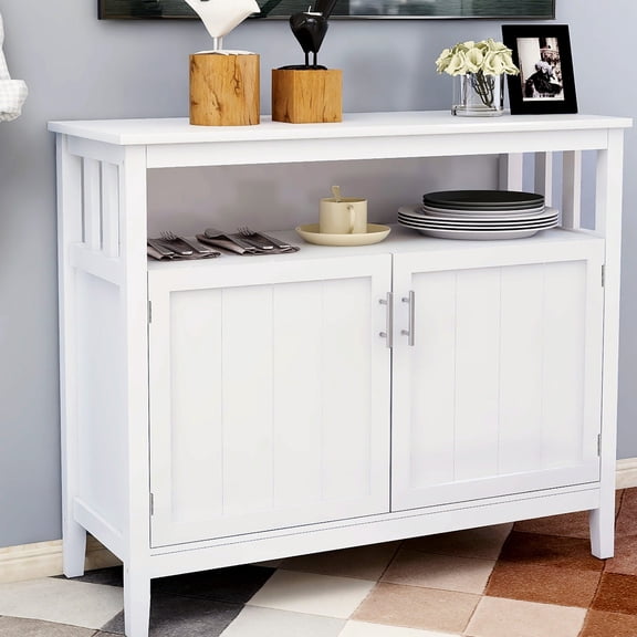E1 MDF Made, Anti - scratch UV Painting | Kitchen Server Cabinet, Meet Storage Requirements
