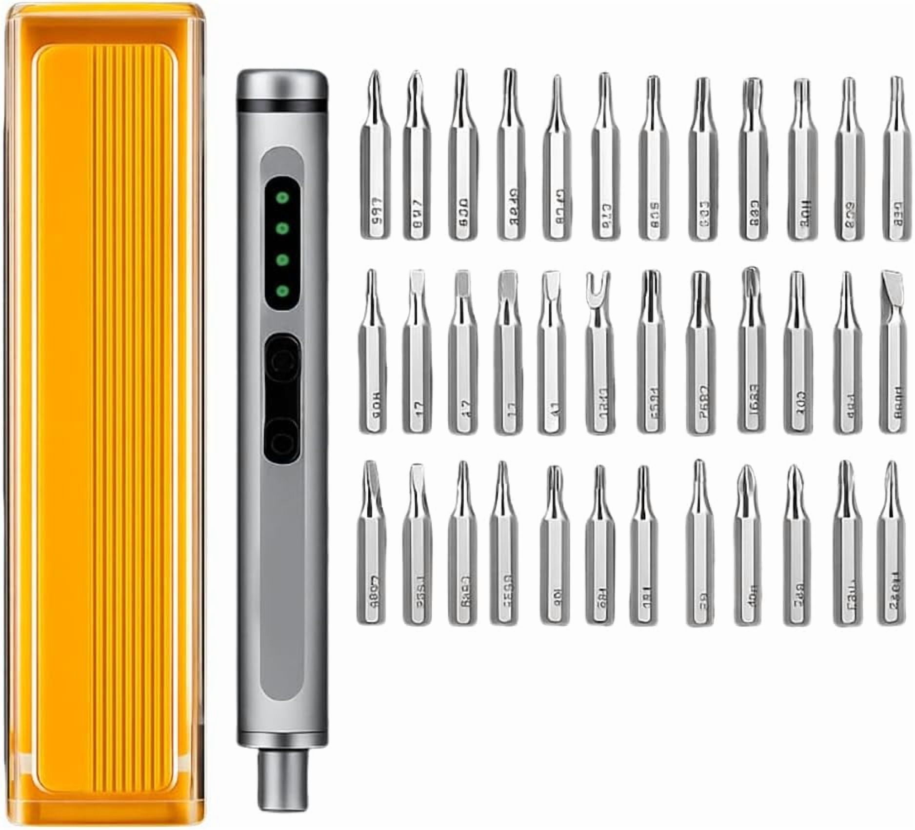 E1 Max Electric Screwdriver, 41-in-1 Mini Precision Screwdriver Set, Magnetic Bits, Magnetic Stor, Repair Tool Kit for Electronics Phone Camera Laptop Watch