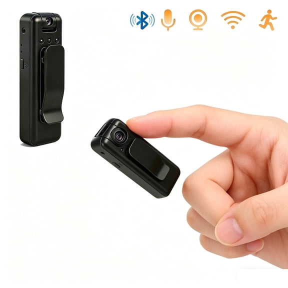 R9 Mini Portable 4K Body Worn Camera with Infrared Night Vision 128GB Support and Audio Video Recording for Law Enforcement and Travel