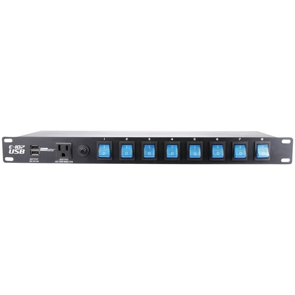 E107 USB Rack-Mount Power Center
