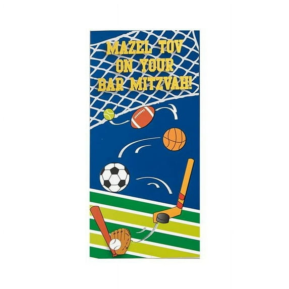E1079 Bar Mitzvah Wallet Card - You Aree A Great Sport