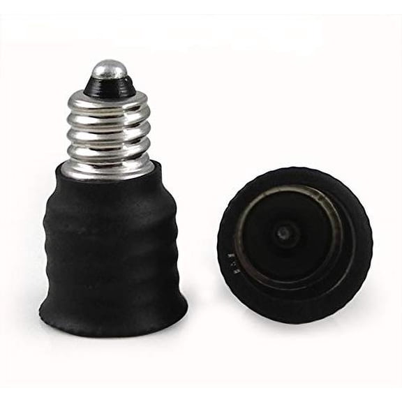 (E11 to E14) - Mini Candelabra (E11) Base Screw Socket to European Base (E14) Socket Adapter (12 Pack)