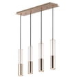 thumbnail image 1 of ET2 Lighting - Torch - 28 Inch 28W 4 LED Linear Pendant-Satin Brass Finish, 1 of 5