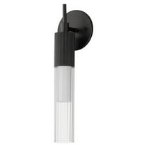 E11010-144BK-ET2 Lighting-Reeds - 5W 1 LED Wall Sconce-16 Inches Tall and 5 Inches Wide-Black Finish