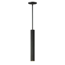 E11012-BK-ET2 Lighting-Reeds - 7W 1 LED Pendant-17.75 Inches Tall and 2.25 Inches Wide-Black Finish