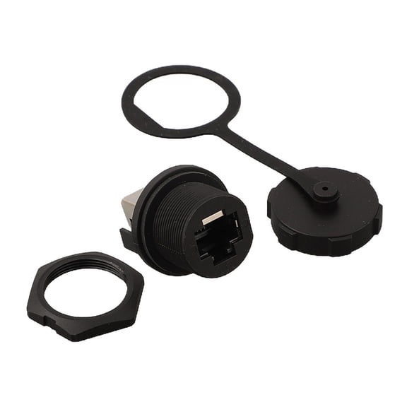 E13 Waterproof Connector Network Switch Coupler Threaded 180 Degree Femalesocket