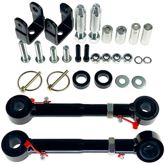 Adjustable Front Swaybar Quicker Disconnect System with 2.5" - 6" Lift for Jeep Wrangler TJ 1998-2006 | XJ Comanche MJ 1984-2001, Replace 2030 Quicker Disconnect Sway Bar links Off-Road Suspension
