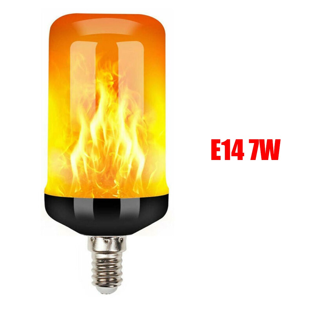 E14 E27 B22 90LED Flame Effect Fire Light Bulb Flickering Flame Bulbs