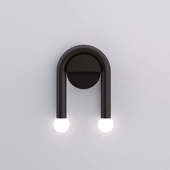 E14 Both Ends Wrought Iron Wall Lamp Modern Simplicity Wall-Mounted Lamps High Light Transmittance Led Illumination Decoration Living Room Cafe Bedroom