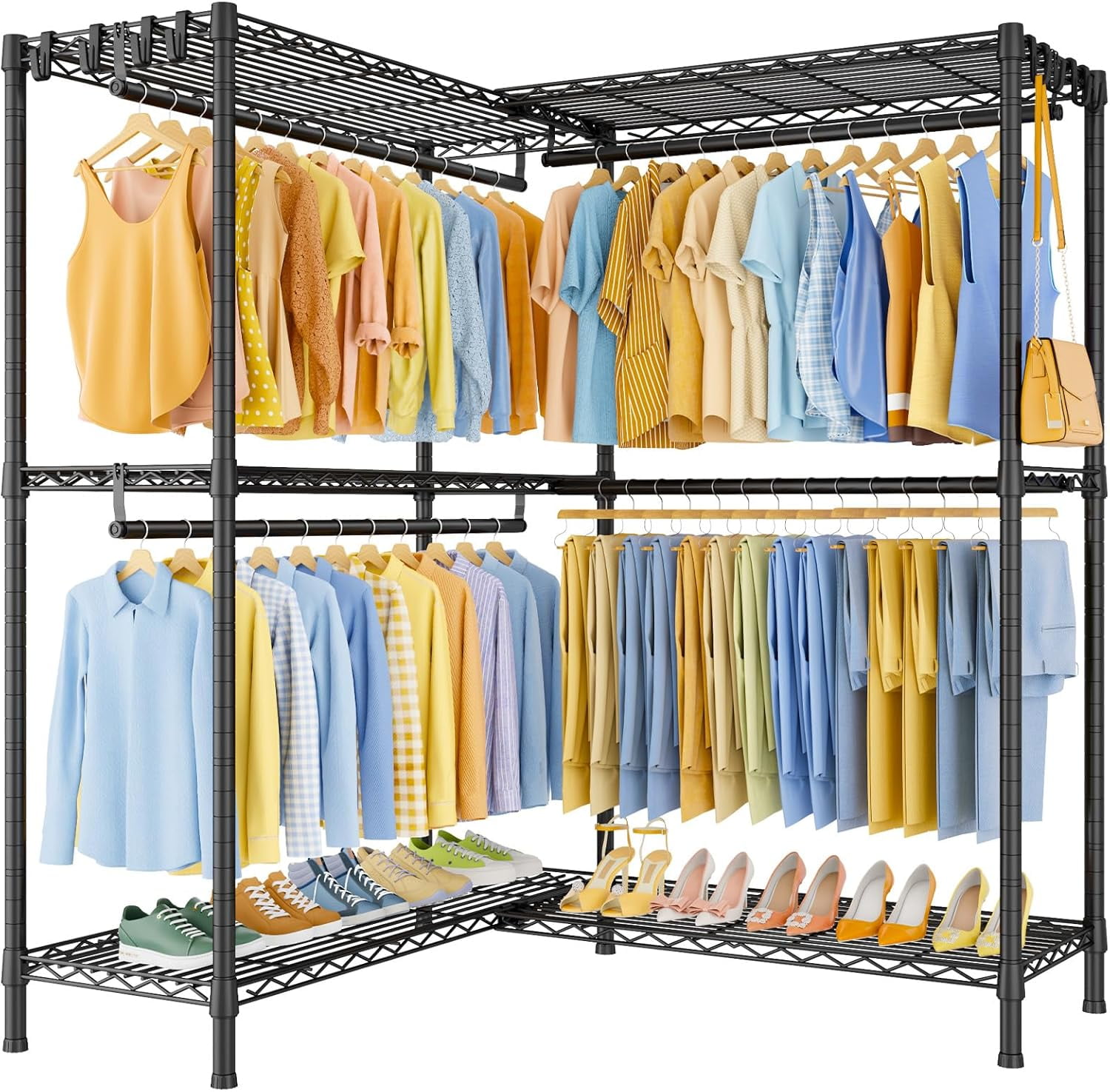 L Shape Clothing Rack