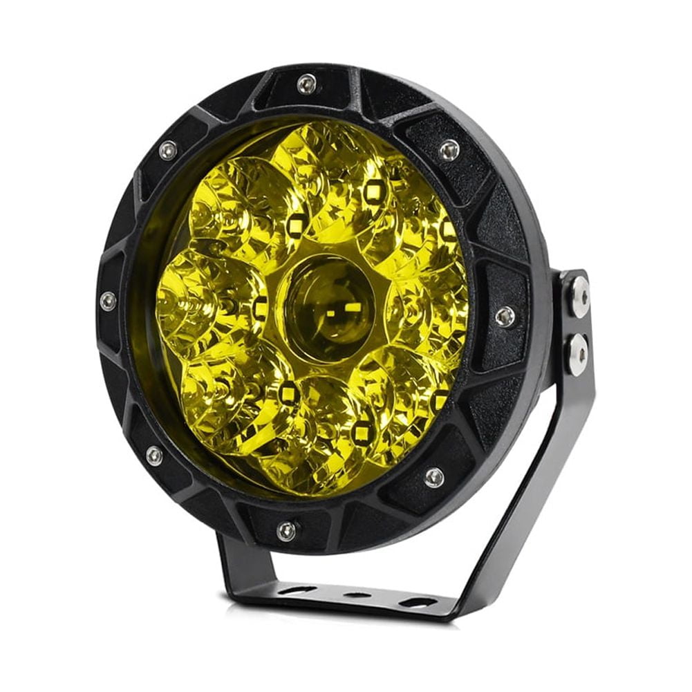 E16 LED Fog Lights Round Offroad Lights 9-30V DC 14000LM Driving Light ...