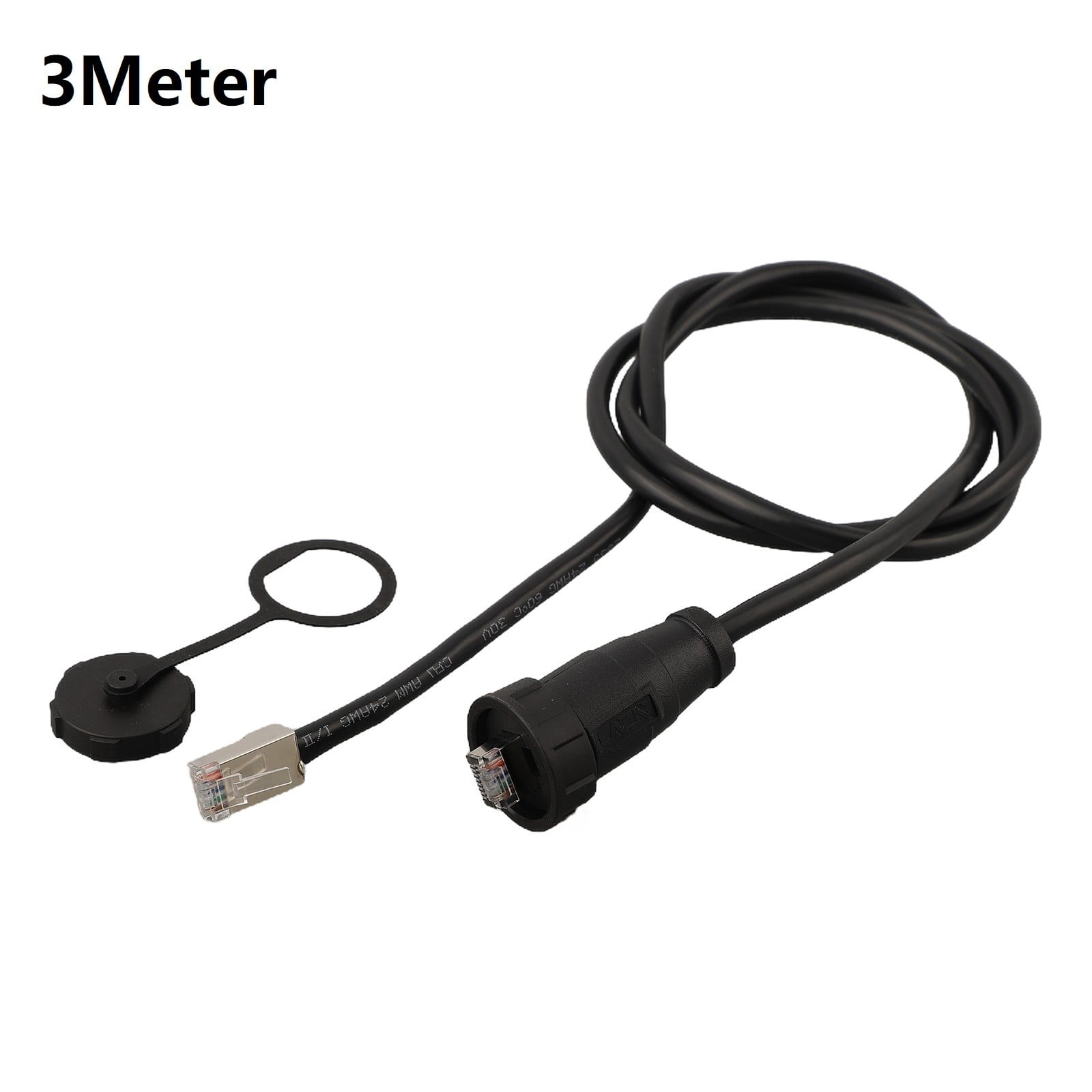 Network Connection Snaps E16 Waterproof Connector Network Switch Coupler Snap-On Straight Molded ...