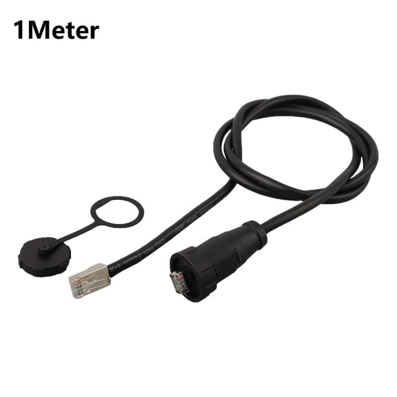 E16 Waterproof Connector Network Switch Coupler Snap-On Straight Molded Maleplug