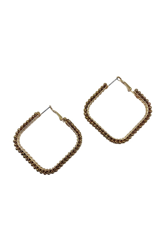 Modern Square Hoop Earrings
