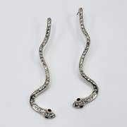Glam Snake Drop Earrings