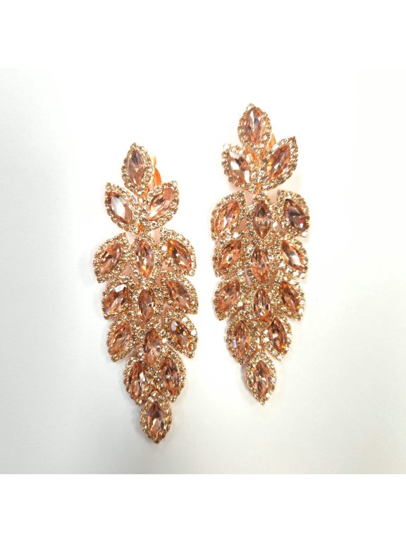 Elegant Crystal Vine Earrings