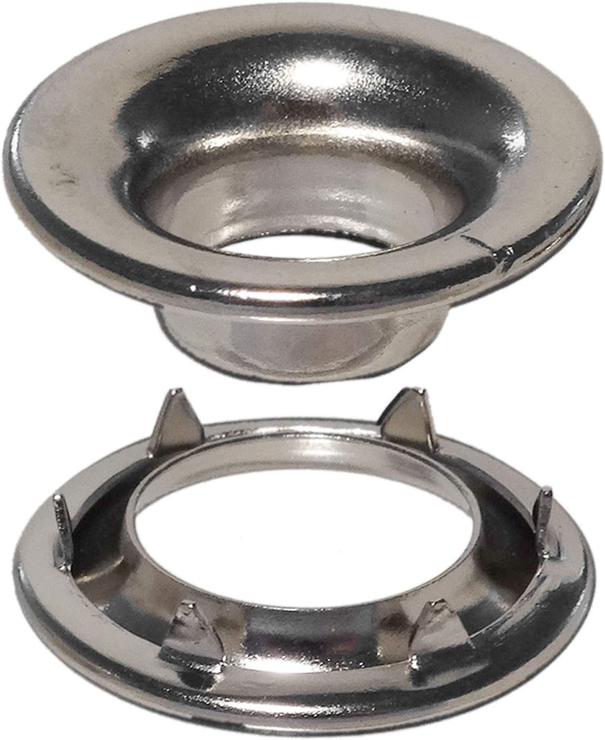 E1RRGSWSS5000 Stainless Steel Rolled Rim Grommet and Spur Washer