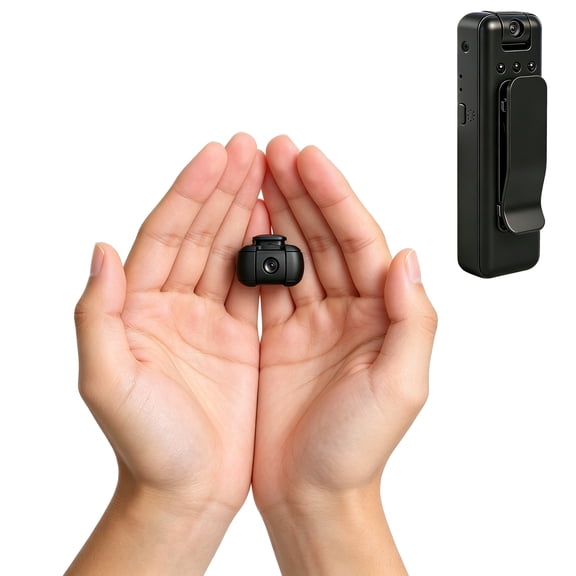 R2 Mini 4K Wearable Camera Recorder with Audio Video Recording, Night Vision for Security Work & Travel