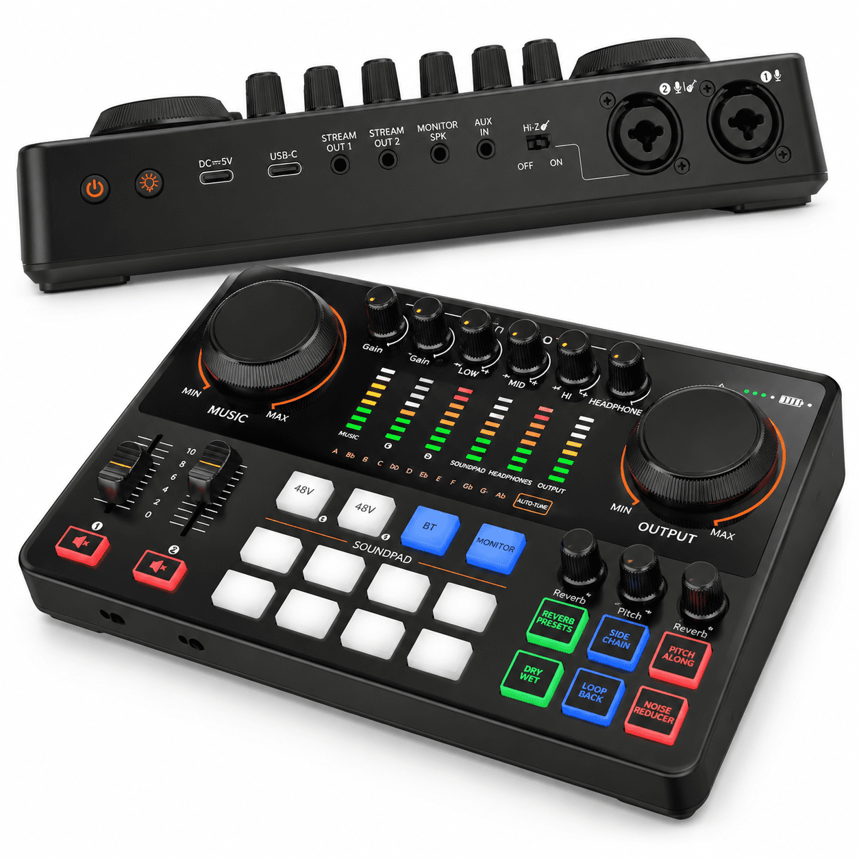 Service Mixer Audio E2 Gen 2 Audio Mixer for Podcasting, Streaming, and Studio Recording ...