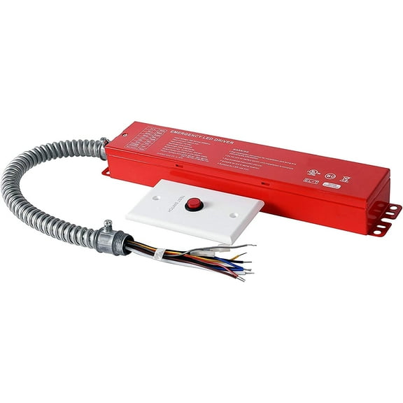 E2 Lighting Emergency Battery Backup LED Driver, 15W AC Input 100-347V Output 170V