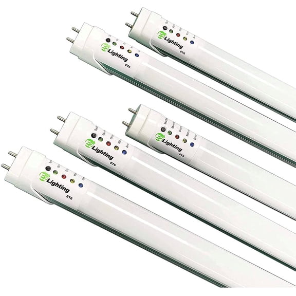 E2 Lighting Emergency T8 Tube with Battery 5000K 5 Pack - Peace of Mind Lighting for Power Outages