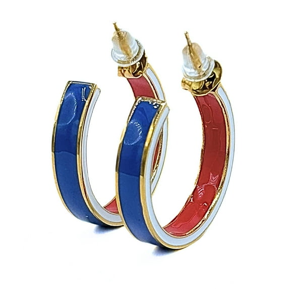 E206 - SMU : Southern Methodist University 50/50 Enamel Gameday Hoops