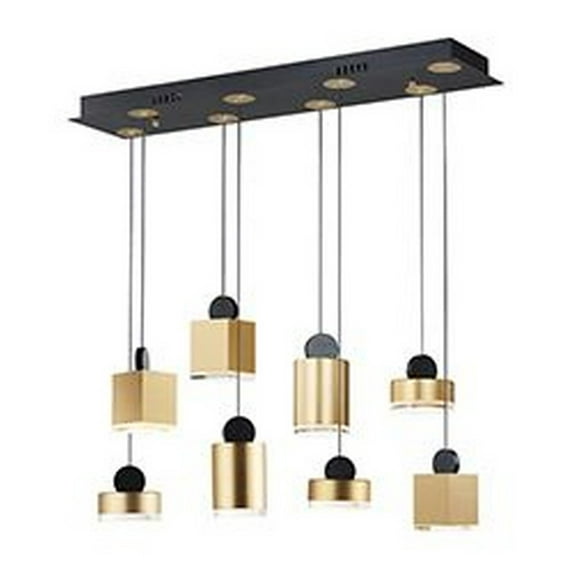 -51W 1 Led Pendant-33 Inches Wide By 7.5 Inches High Et2 Lighting E20867-75Bkgld