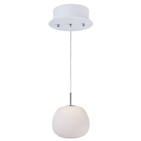 -4.8W 1 Led Pendant-6.25 Inches Wide By 6 Inches High Et2 Lighting E21120-11Wt