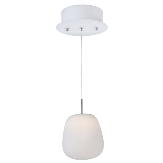 -4.8W 1 Led Pendant-6.25 Inches Wide By 7.5 Inches High Et2 Lighting E21121-11Wt
