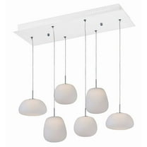 E21124-11WT ET2 Lighting Puffs-28.8W 1 LED Pendant-11.8 Inches wide by 7.5 inches high