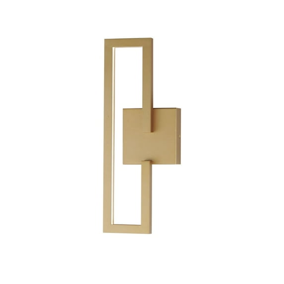 E21260-GLD ET2 Lighting Penrose - 14W 1 LED Wall Sconce-18 Inches Tall and 7 Inches Wide-Gold Finish