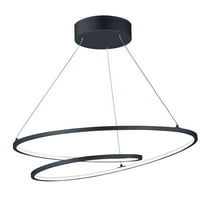 E21325-BK-ET2 Lighting-Cycle-77W 1 LED Pendant-24.5 Inches wide by 2 inches high-Black Finish