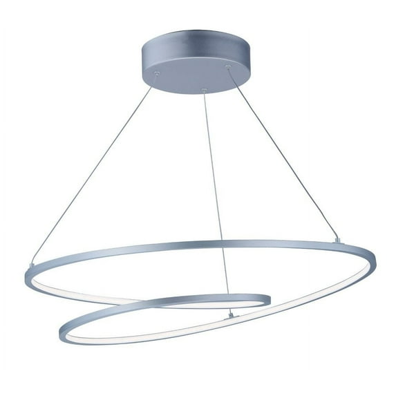 E21325-MS-ET2 Lighting-Cycle-77W 1 LED Pendant-24.5 Inches wide by 2 inches high-Matte Silver Finish