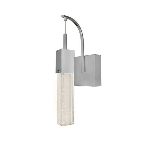 E22760-89PC ET2 Lighting Fizz III-7.5W 1 LED Wall sconce in Mediterranean style-4.75 Inches wide by 14.5 inches high-Polished Chrome Finish
